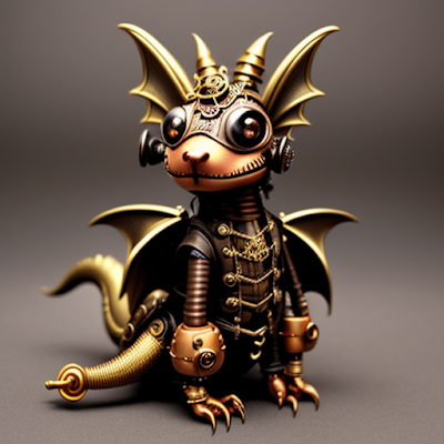Steampunk Dragon Statue Miniature 3D amazingwallpapersa blogspot com (5)