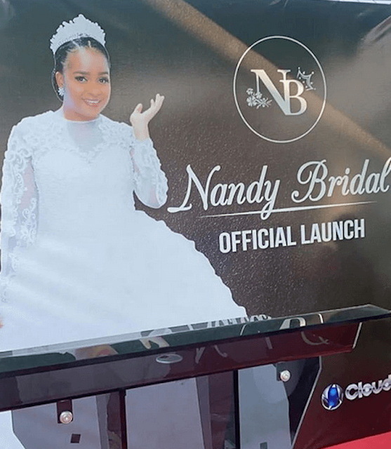 Singer and song-writer Nandy launches her Bridal and fashion company. FILE