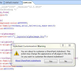 Create Custom Style Sheet using SharePoint Designer