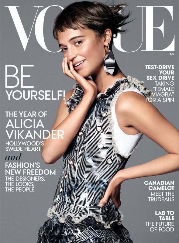 Alicia Vikander – Vogue Magazine US January 2016 cover