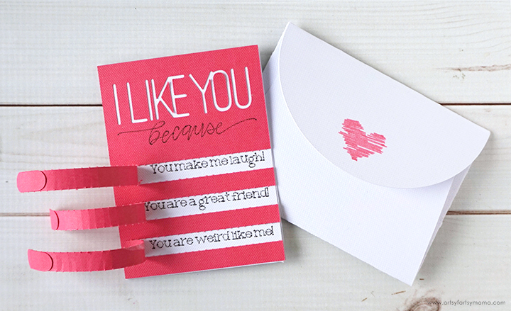 I Like You Because... Valentine Card