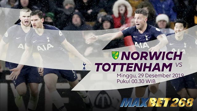 Prediksi Norwich City Vs Tottenham Hotspur, Minggu 29 Desember 2019 Pukul 00.30 WIB @ Mola TV