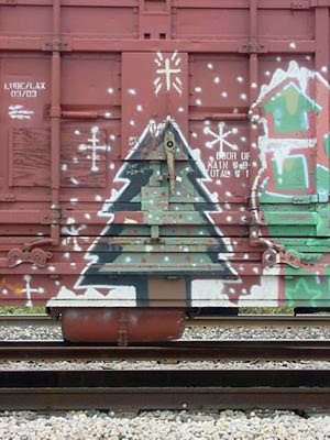 Christmas Tree Graffiti