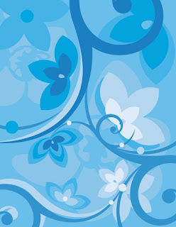 Vector Blue flower background