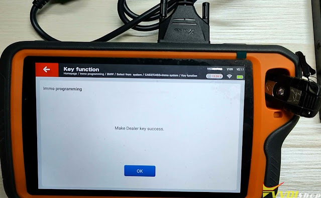 VVDI Key Tool Plus Program BMW CAS3++ ISTAP Key via Test Platform 16