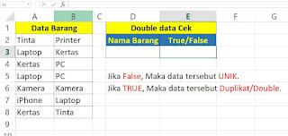 Cara Mengetahui Data Double di Excel