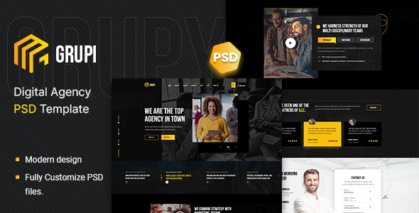 Best Digital Agency PSD Template