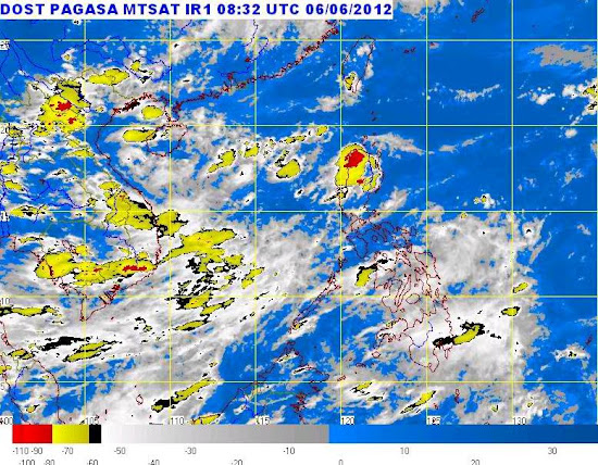 Satellite image from online PAGASA Weather Forecast