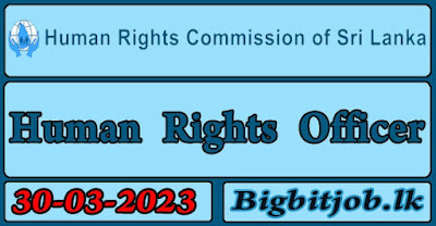 Human Rights Officer - Human Rights Commision Sri Lanka Vacancy - 2023