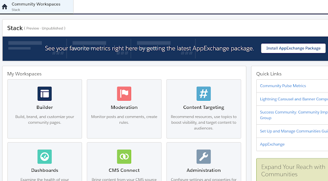 Customer community configuration