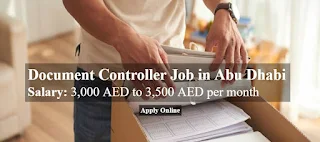 Document Controller Job Vacancy in A Construction Company Abu Dhabi, UAE Location