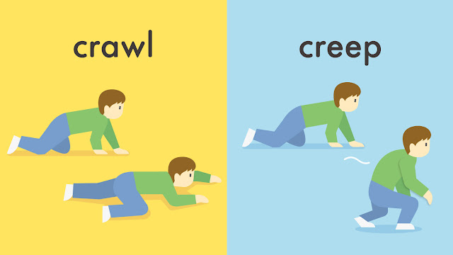 crawl と creep の違い