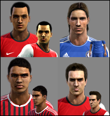 prev 9 PES 2012: Faces Wallcott, Fernando Torres, T. Silva e Ramsey