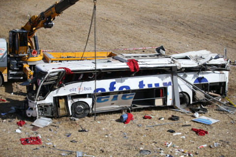 Over 14 people killed, 18 injured after bus swerves off road in Turkey 