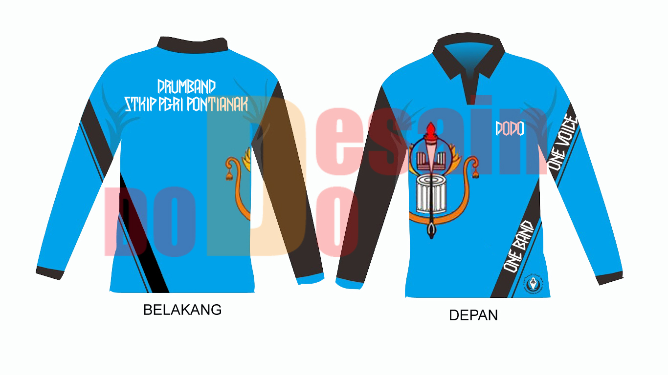 (CONTOH) Desain Baju Latihan Drumband STKIP PGRI PONTIANAK 