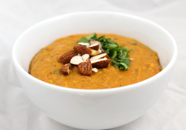 Roasted Carrot and Sweet Potato Soup