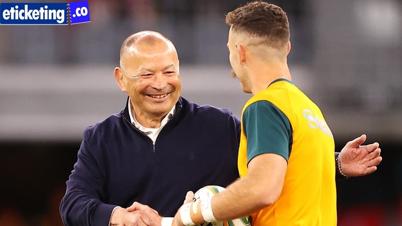 Wallabies RWC coach Eddie Jones firstly train the caption