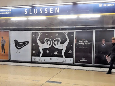 Liv Strömquistin kuva Slussenin metroasemalla syyskuu 2018