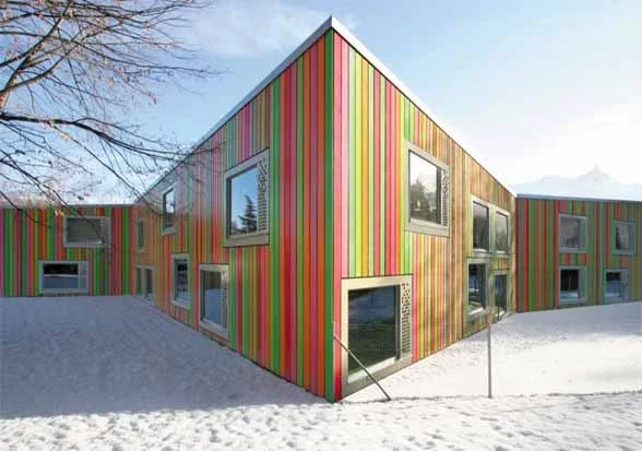 Monthey Kindergarden Building by Bonnard Woeffray Architectes