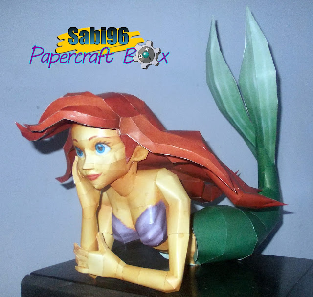 The Little Mermaid Ariel Paper Model