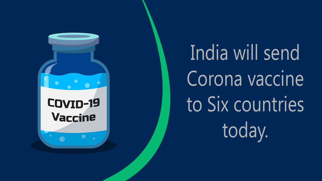 India will send Corona vaccine to Six countries today.