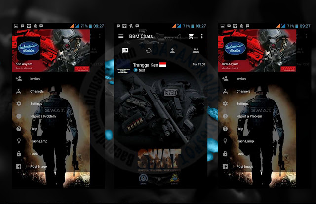 download BBM Mod Clone Versi 2.10.0.35 Thema S.W.A.T Simple New