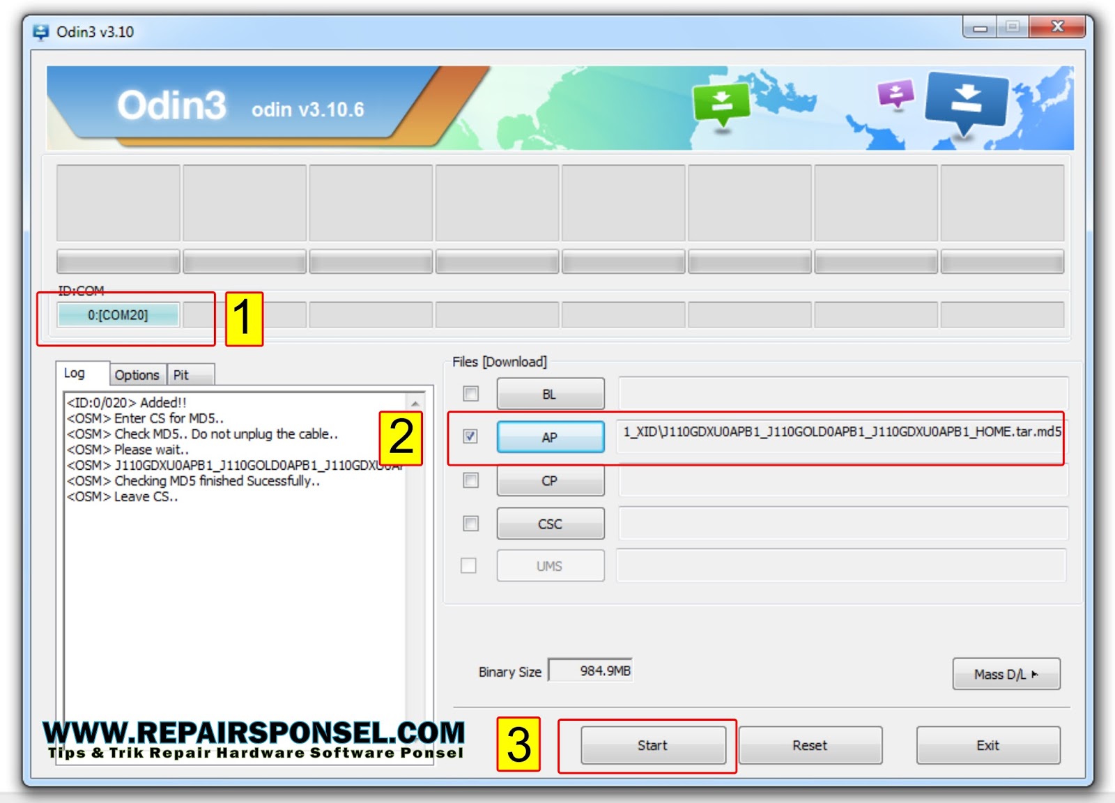 Mengatasi Samsung Firmware upgrade encountered an issue ...