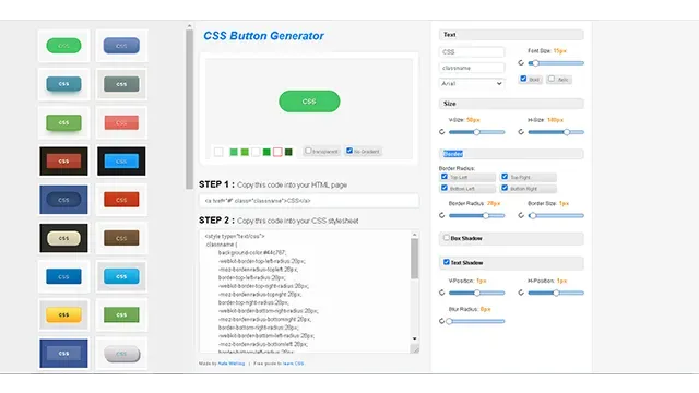 أفضل 5 مواقع لإنشاء وتصميم أزرار Css جاهزة وبدون أي خبرة في لغات البرمجة أفضل 5 مواقع لإنشاء وتصميم أزرار Css جاهزة وبدون أي خبرة في لغات البرمجة