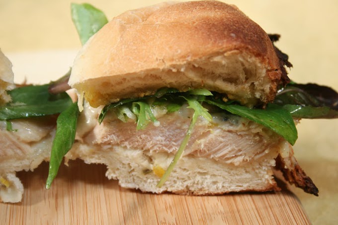 Fennel seed crusted pork sandwiches with salsa verde | Healthy Pork Recipe