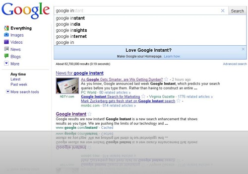 google-instant