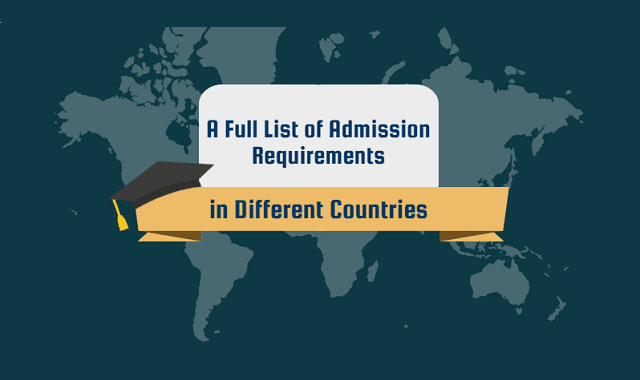 List of Admission Study Abroad Requirements