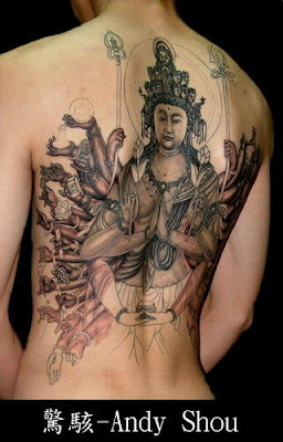 body art, tattoo design, Avalokiteshvar