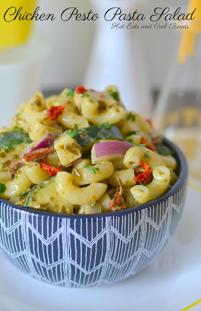 This elbow macaroni pasta salad is packed with chicken, bacon, sun dried tomatoes, zucchini and so much more! Great for any summer picnic or barbecue and a great way to use rotisserie chicken!