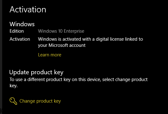 How Active Windows 10 Script command is activated permanently