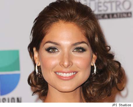 Beautiful actress Blanca Soto What One of a kind oval shaped diamond hoops
