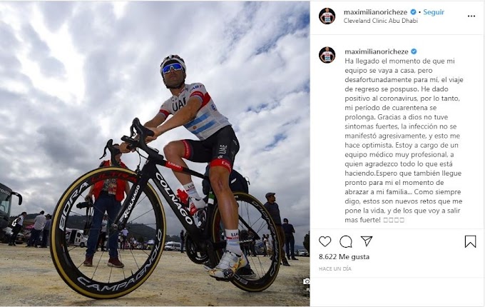 Fernando Gaviria y Maximiliano Richeze dan positivo en Covid-19 (Coronavirus)