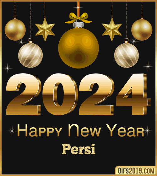 Happy New Year 2024 gif Persi