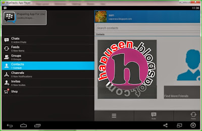 Cara menghapus kontak bbm bluestacks,delkon bbm,