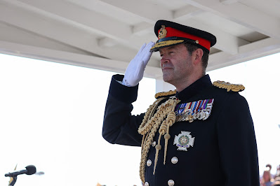 General Sir Patrick Nicholas Yardley Monrad Sanders the Chief of the General Staff at Army Foundation College Harrogate on the 11th of August 2022