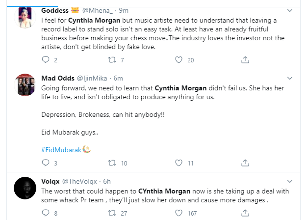 Cynthia Morgan talks about losing everything to music executive Jude Okoye