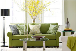 Luxury Living Room Decorating Ideas with Green Color