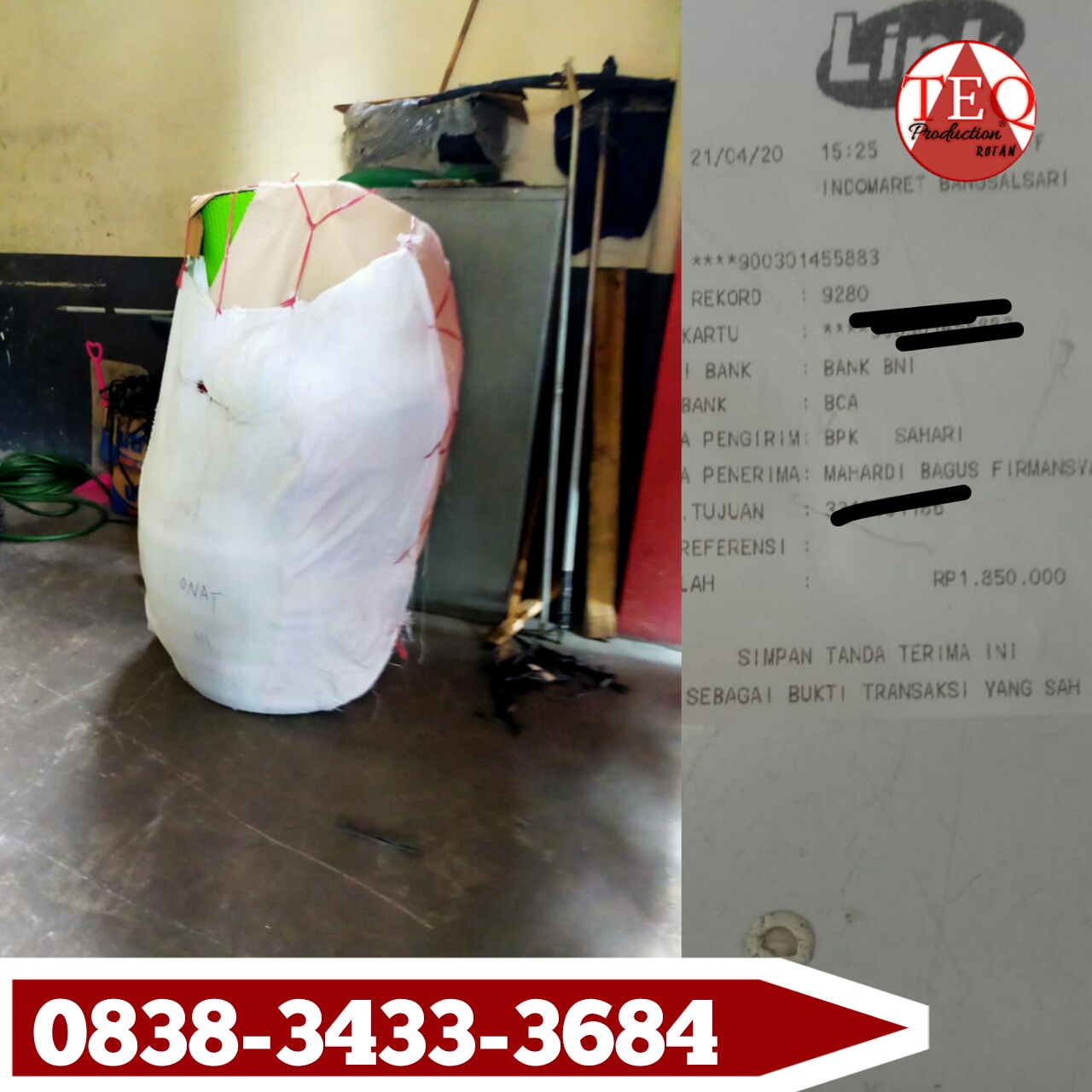 WA 0858 4371 6513 Teras Murah  Harga Kursi Rotan Termurah 