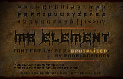 font black metal warrior