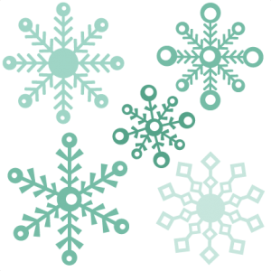 Assorted Snowflakes Set by Miss Kate Cuttables