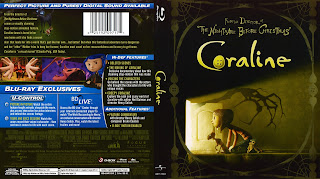 Capa do dvd - Bluray Coraline