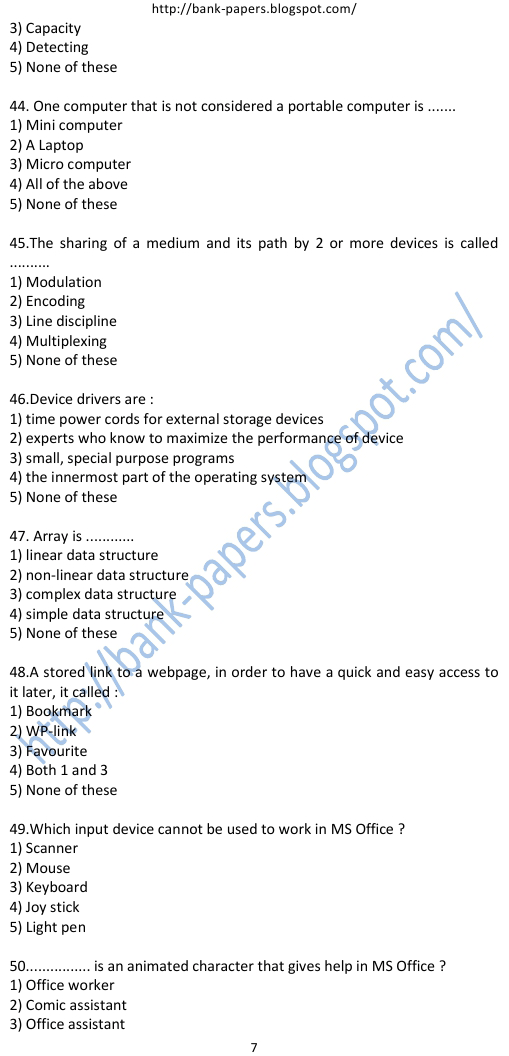 ibps po previous question papers