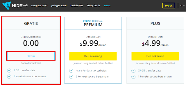 Membuat akun PPTP VPN Gratis