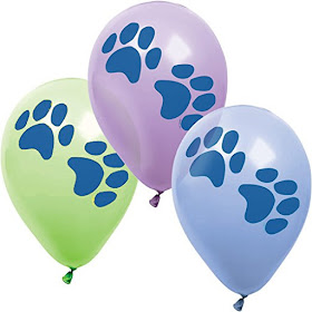 Paw Print Balloons for you DIsney Puppy Dog Pals party
