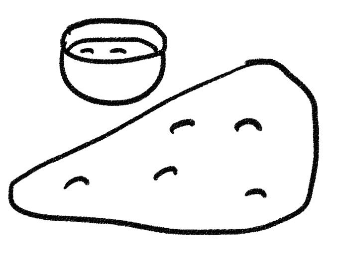 Japan Image カレー イラスト 白黒