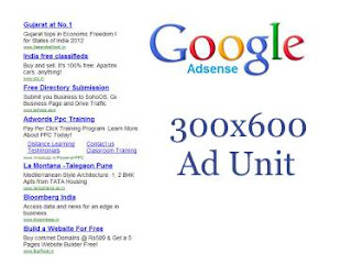 Largest Size Ad Unit 300x600